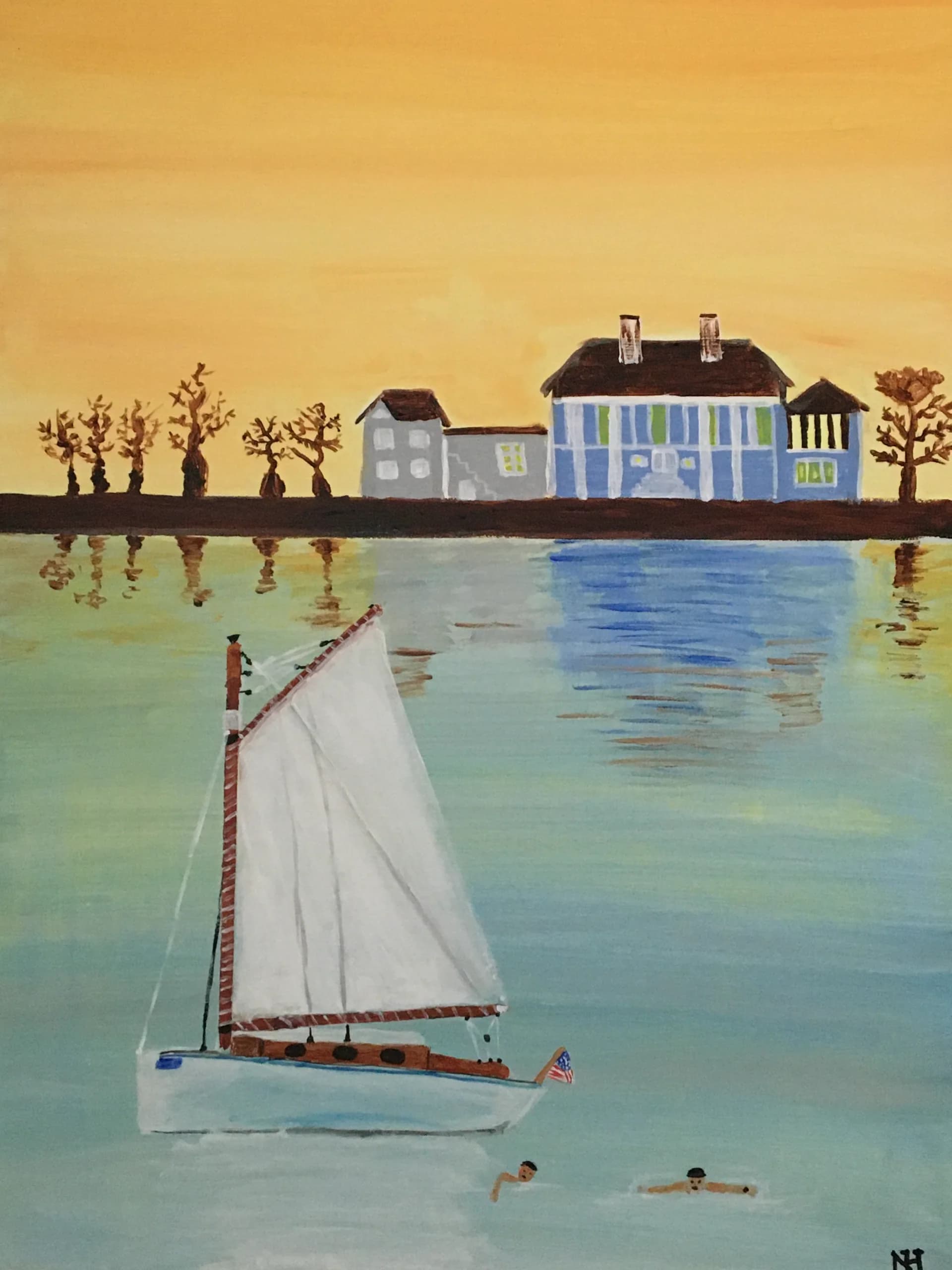 Golden Harbor Stillness
