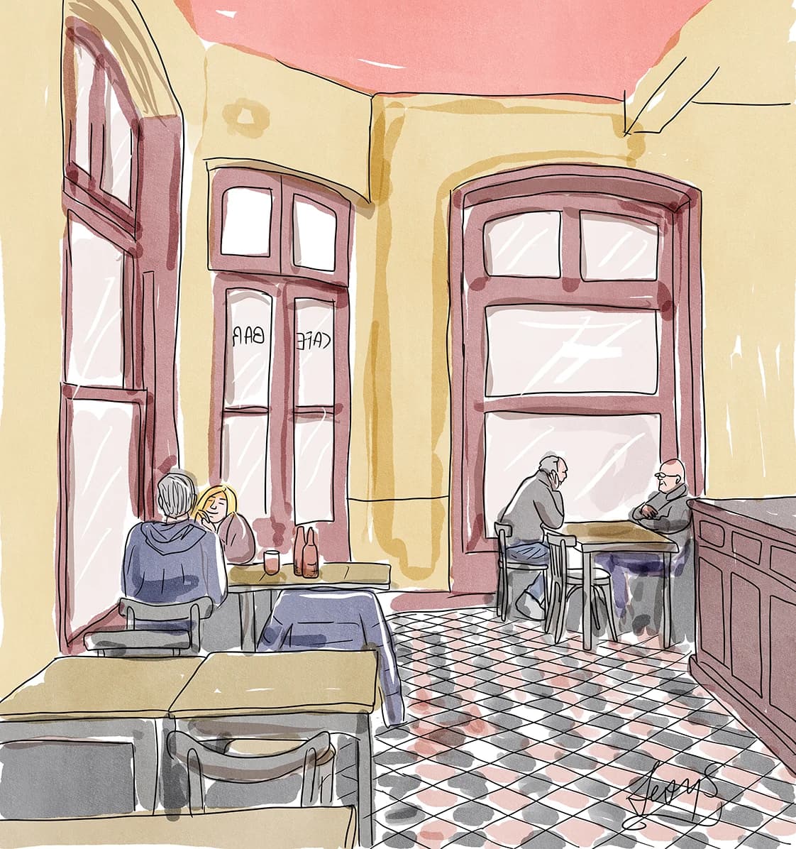 Café in Soft Light