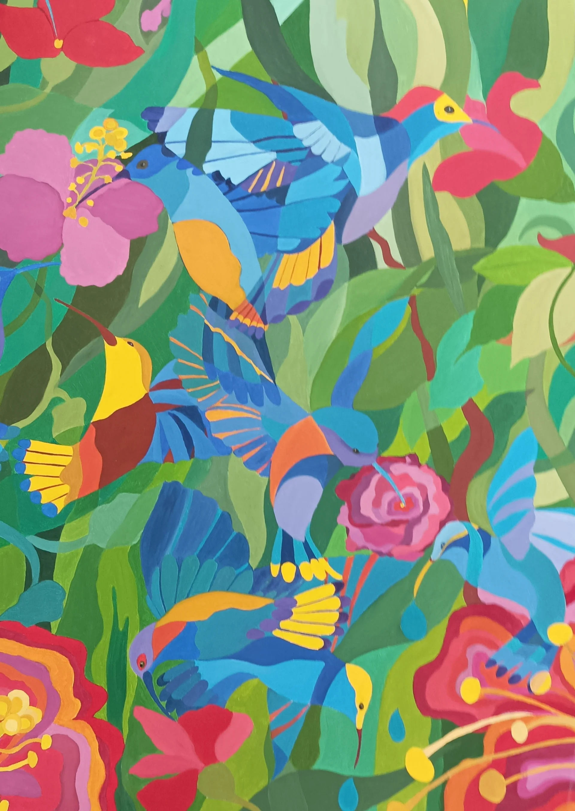Bird and flower