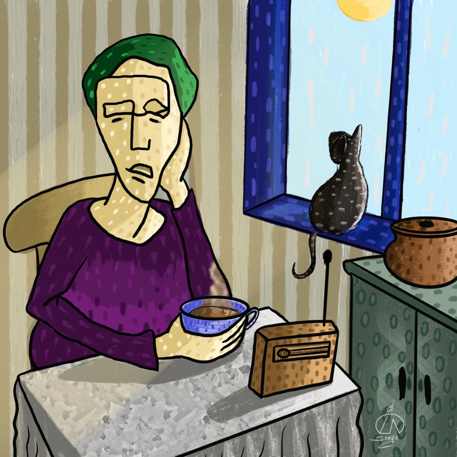 Moonlit Tea Hour