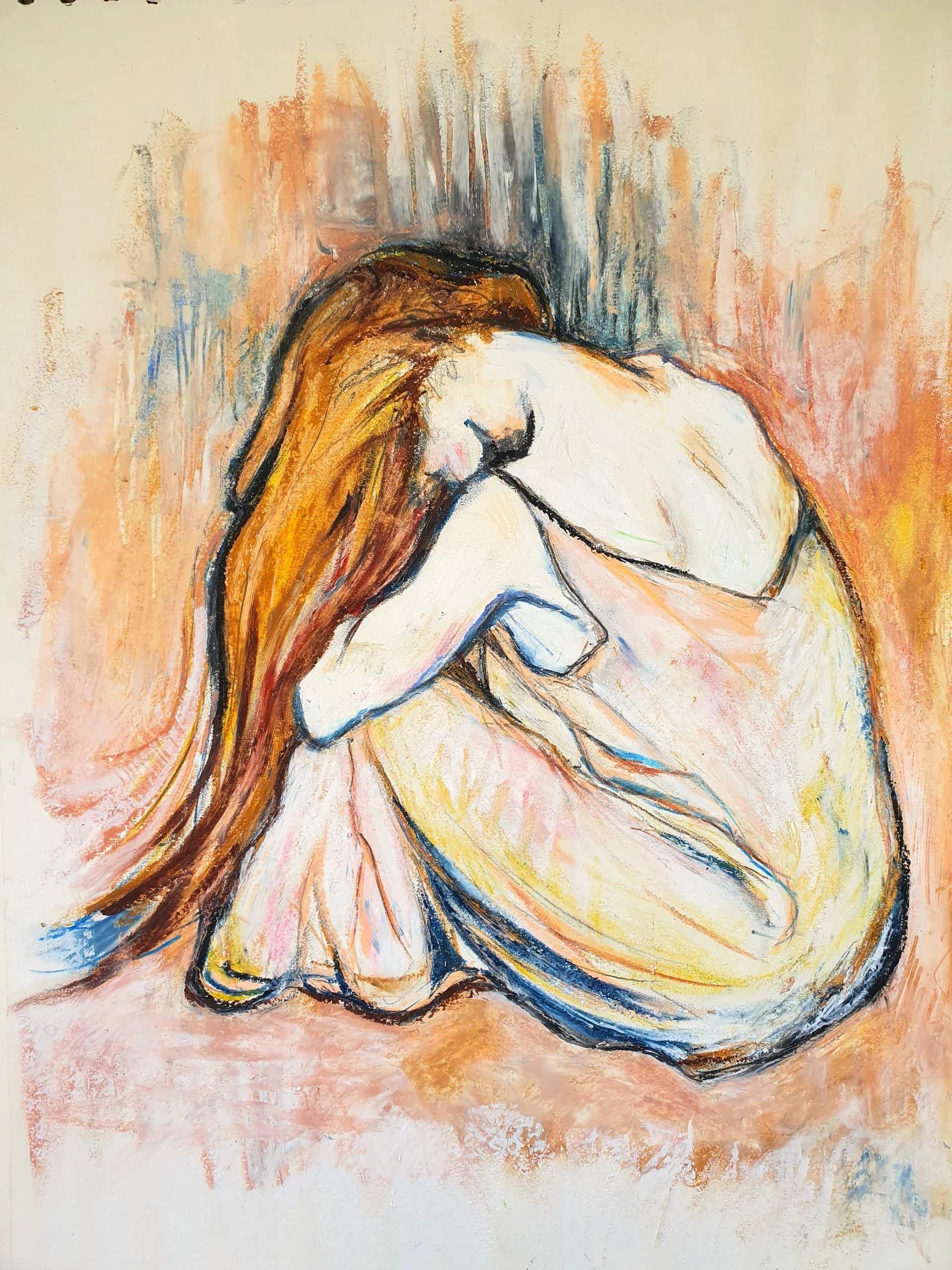 Woman Combing her Hair (after Toulouse-Lautrec)