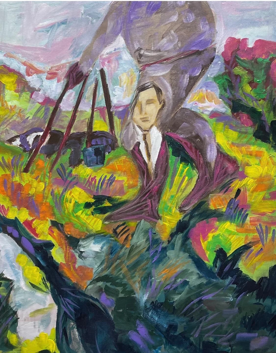 Figure Beneath the Tree