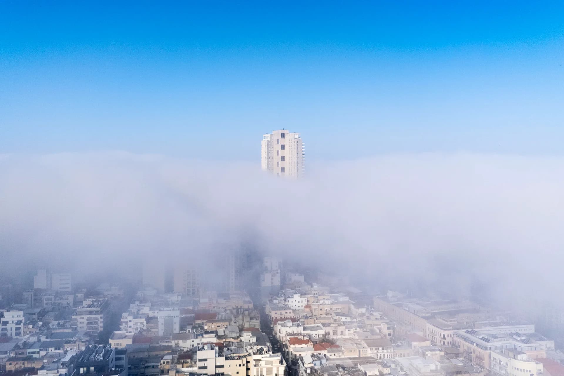 Neve Tzedek Tower in Mist