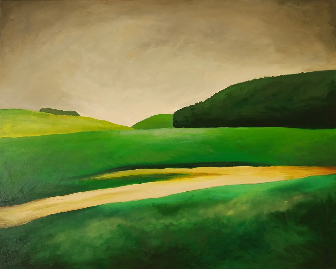 Emerald Fields at Dawn