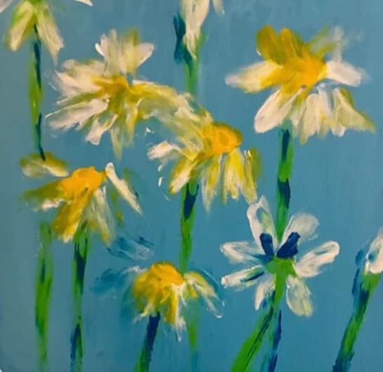 Daisies in Blue Air