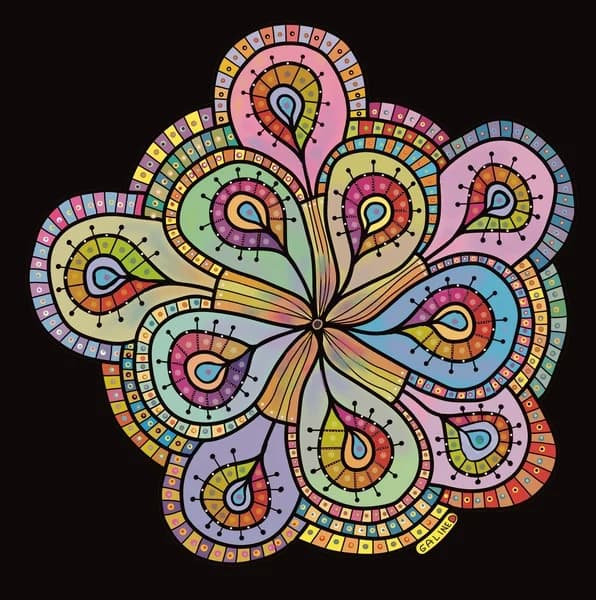 Radiant Paisley Bloom