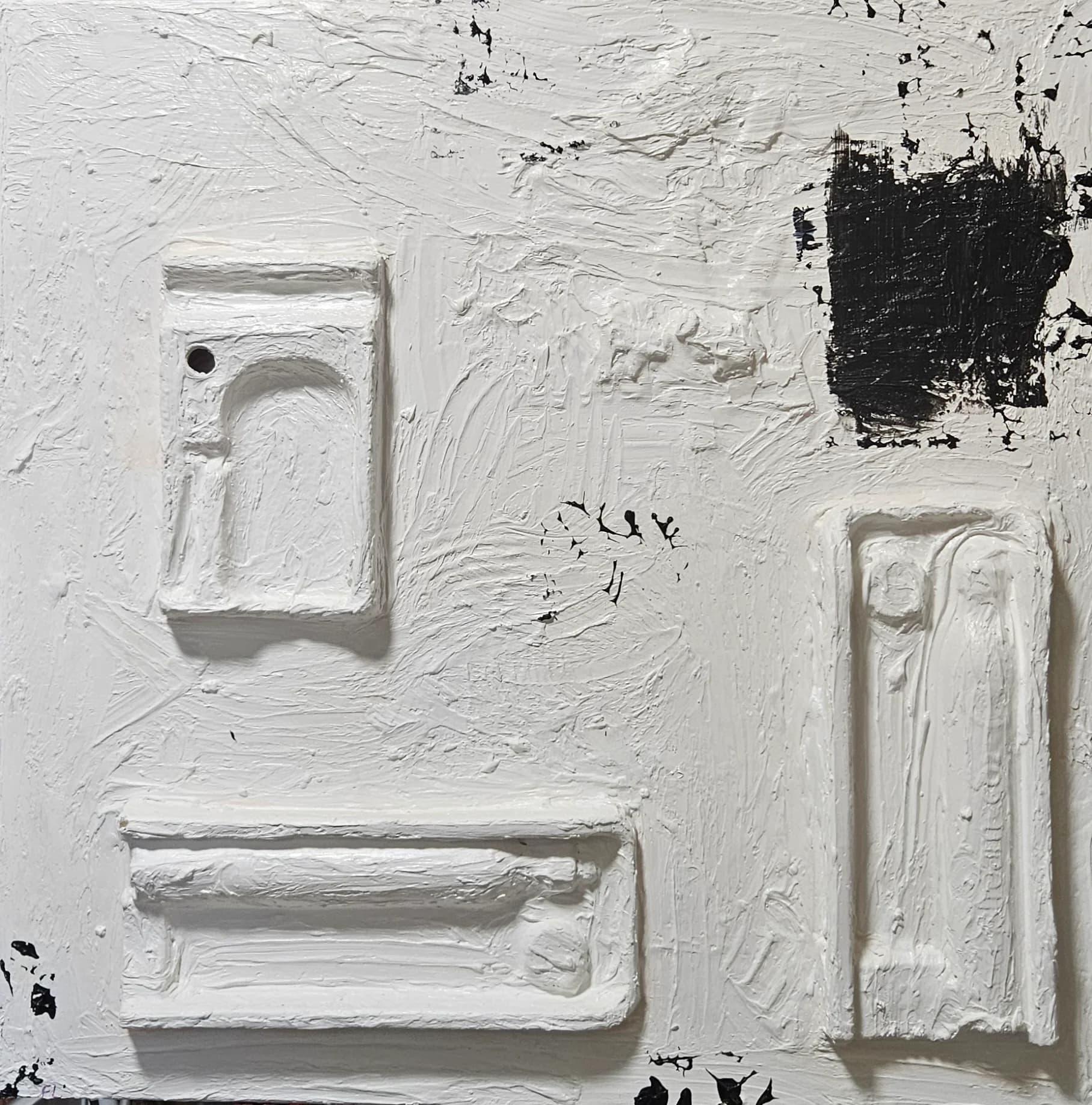 White Relief Composition