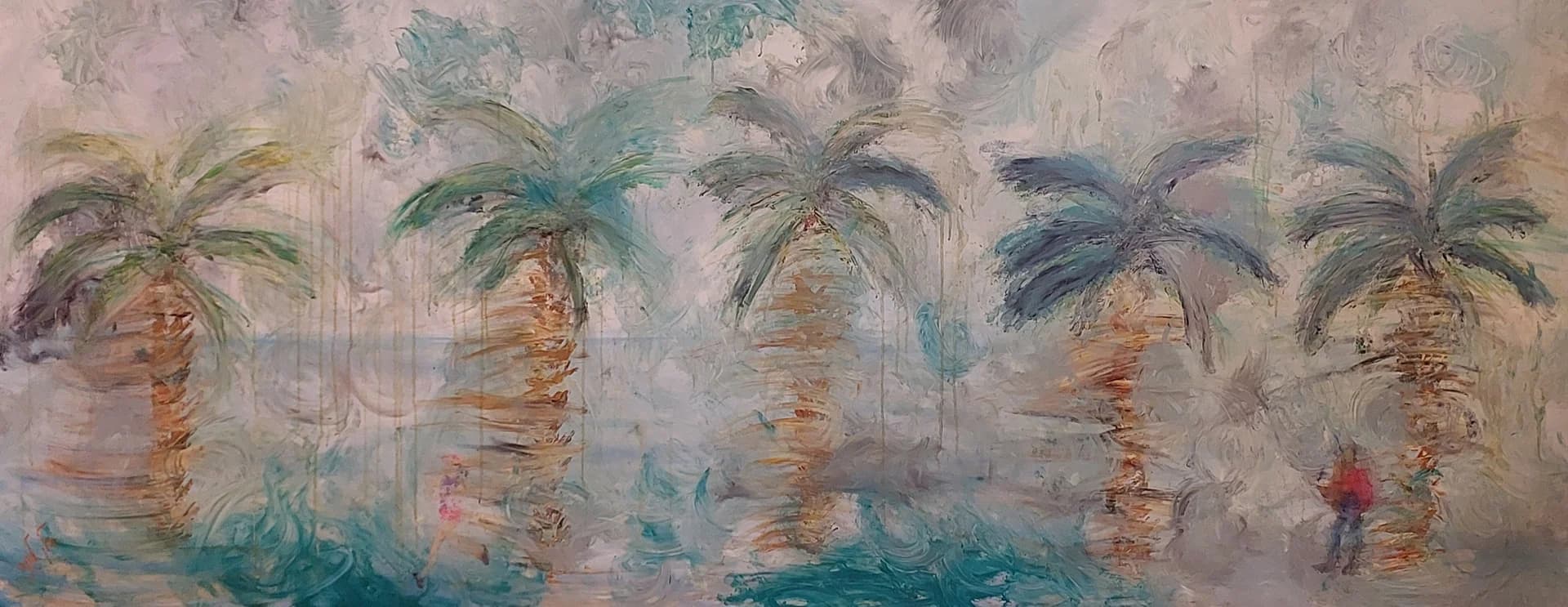 Palm Grove in Mist