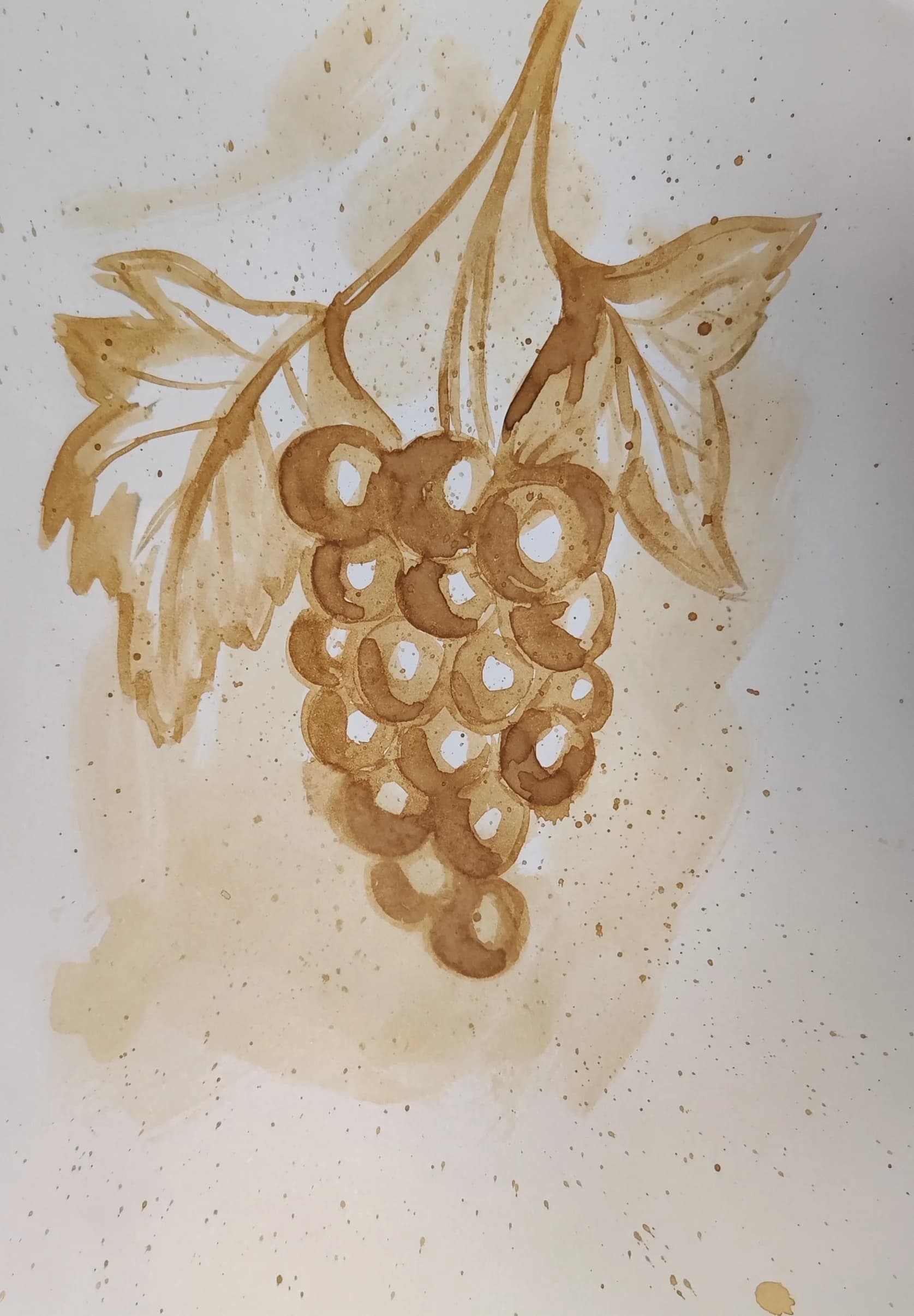 Original cooffe grape painting