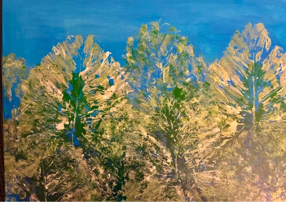 Trees in Gold Light
