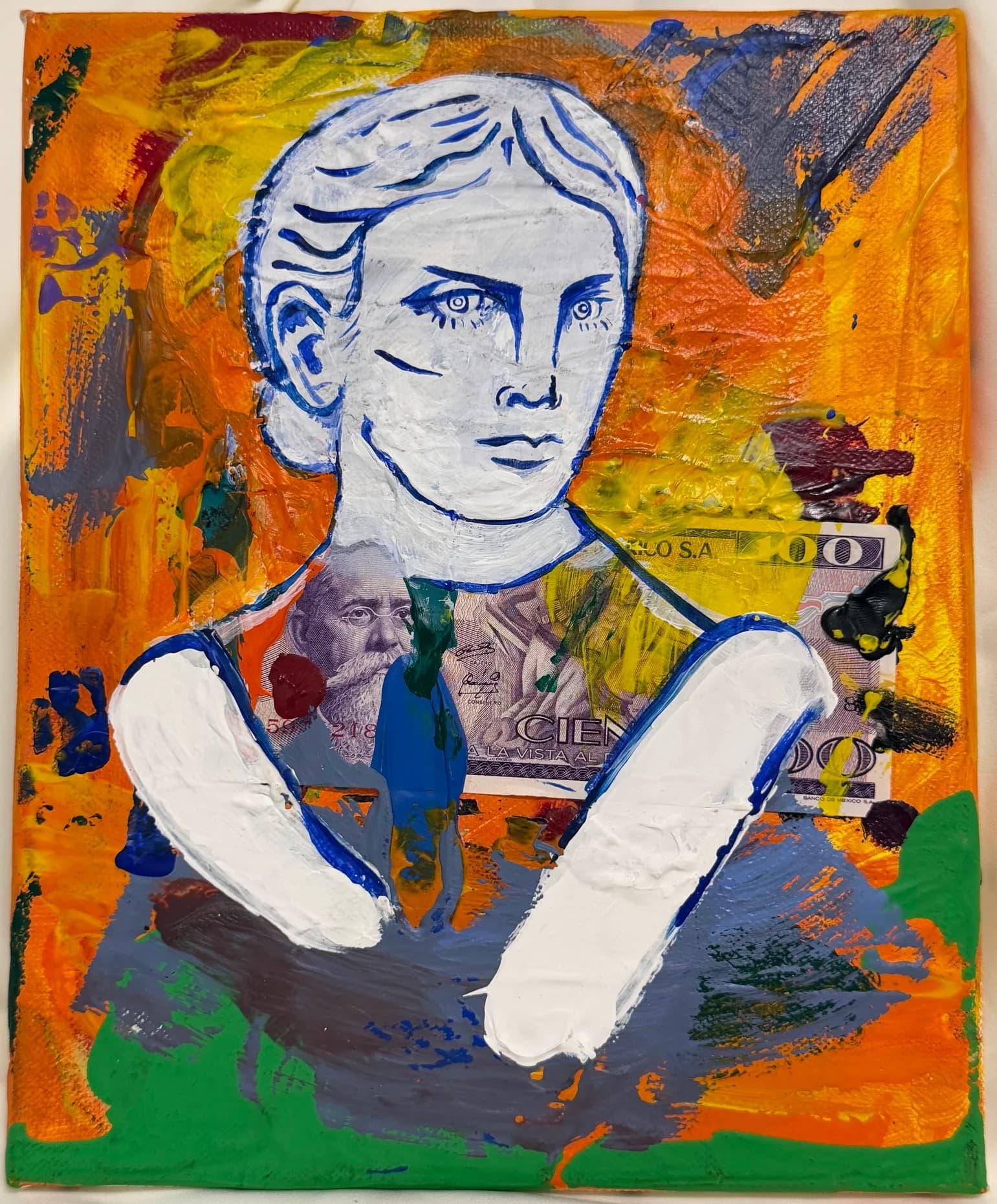 Blue Line Portrait