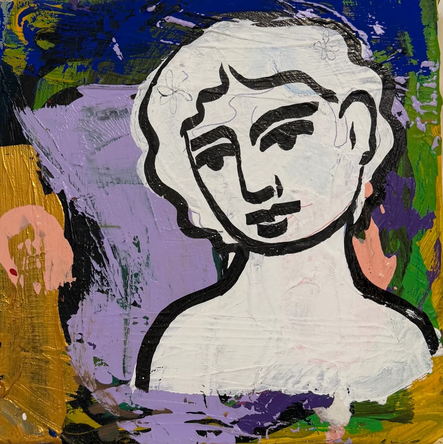 White Figure Portrait