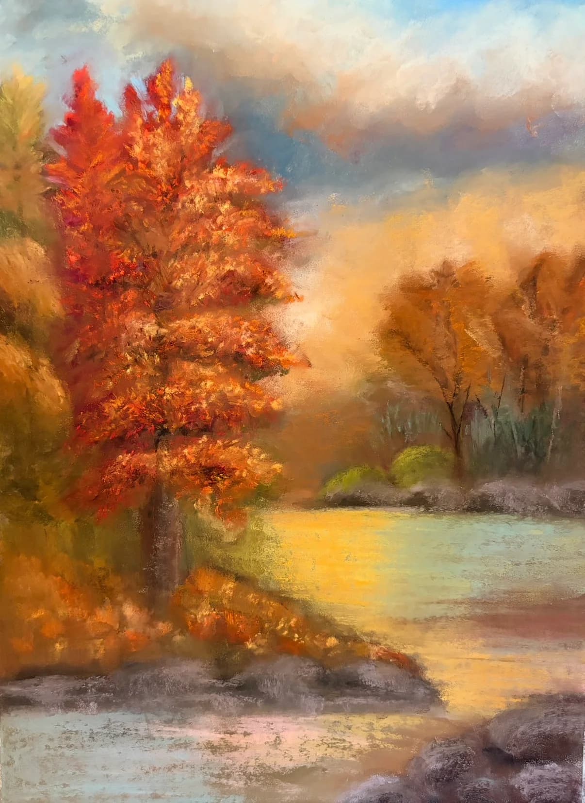 Autumn Tree by Water