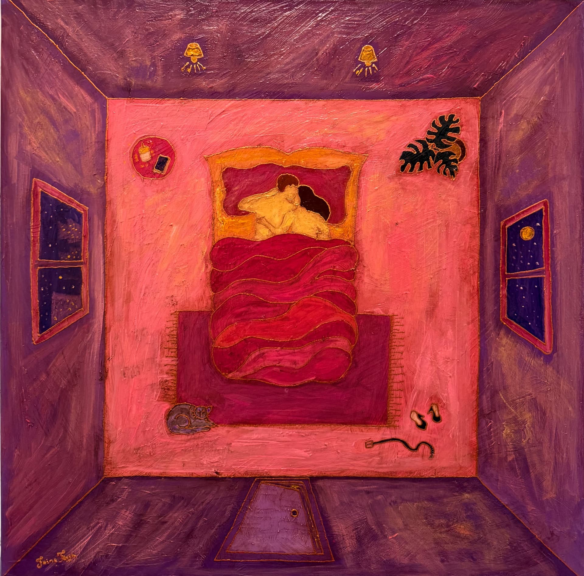 Night Room Embrace