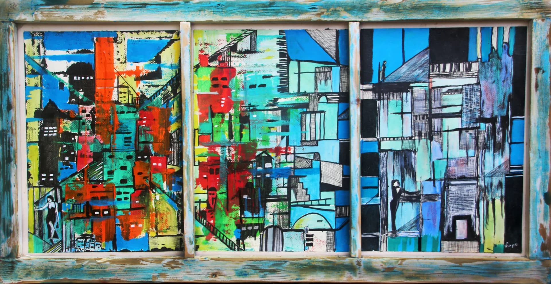 City Fragments in Blue
