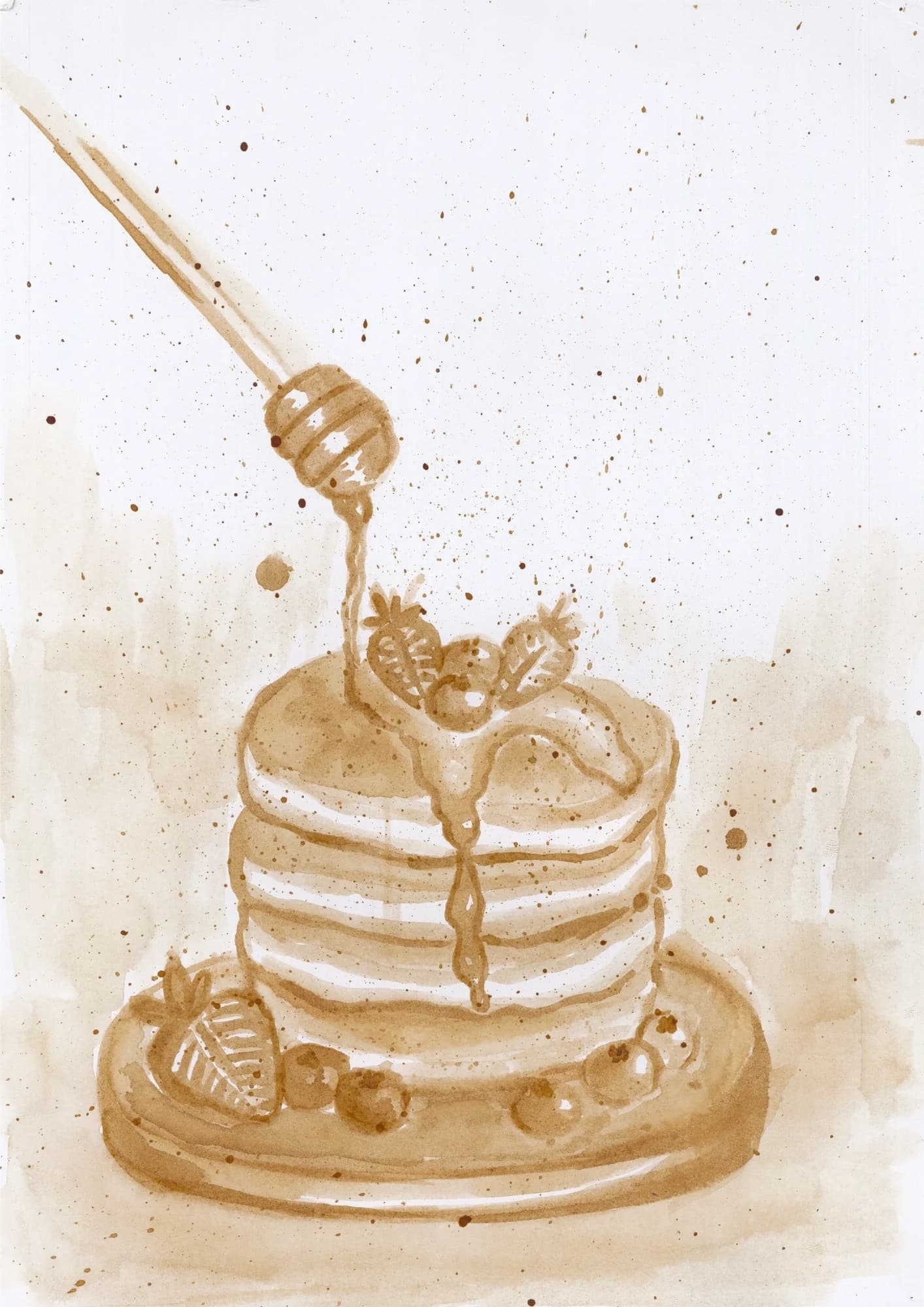 Honey Over Pancakes