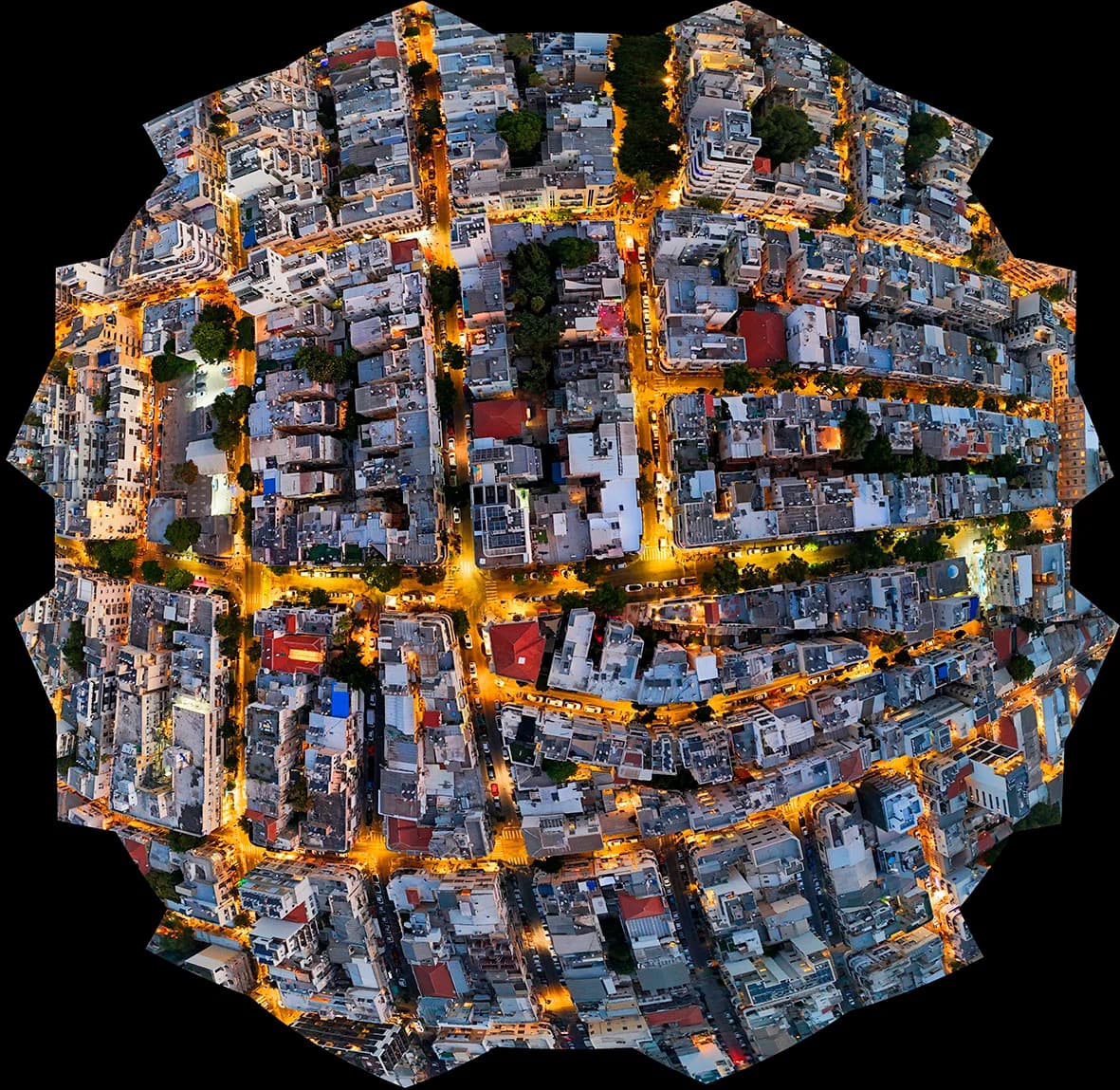 Florentin, Tel Aviv, at dusk