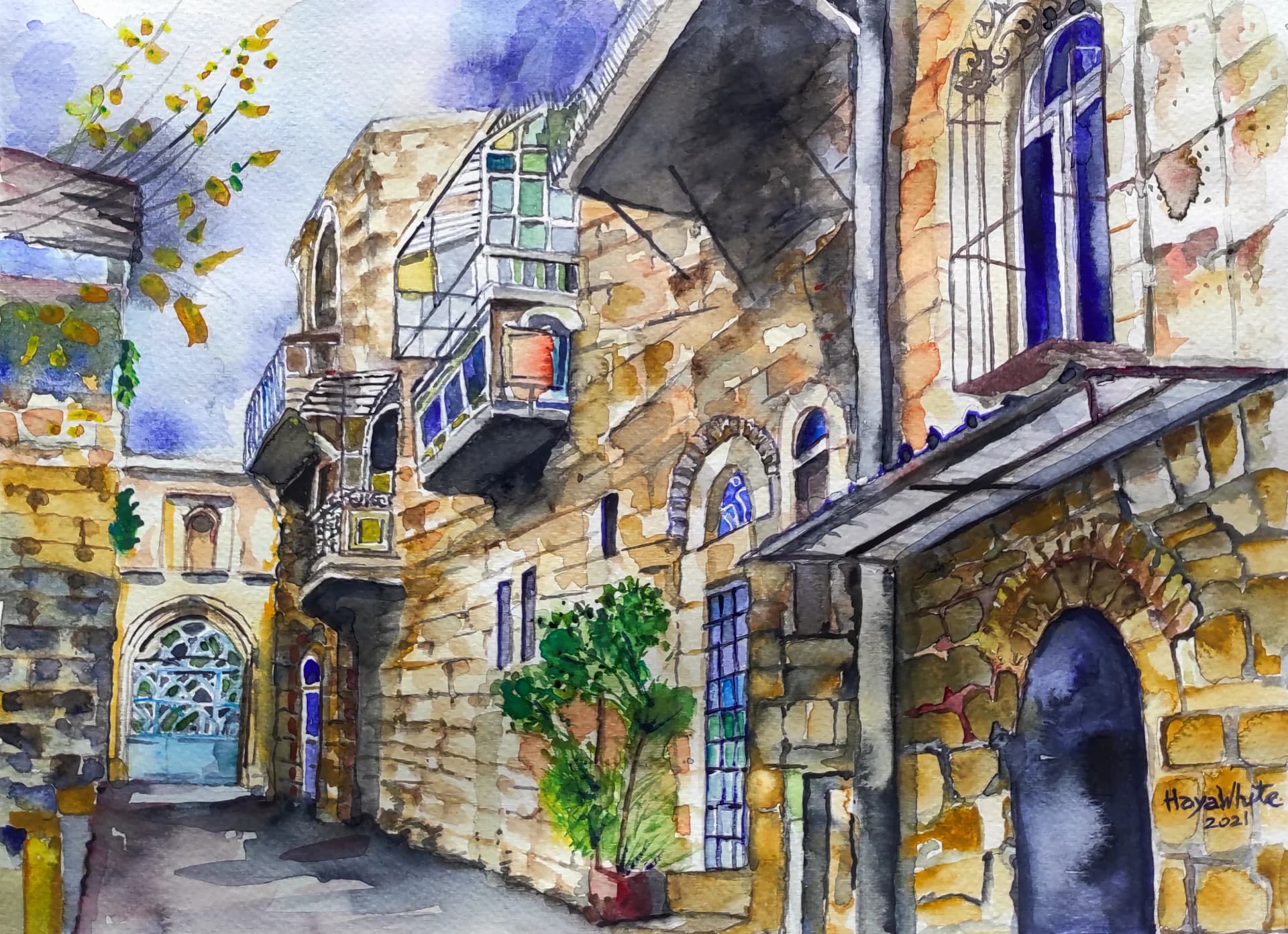 סמטת החלונות הכחולים