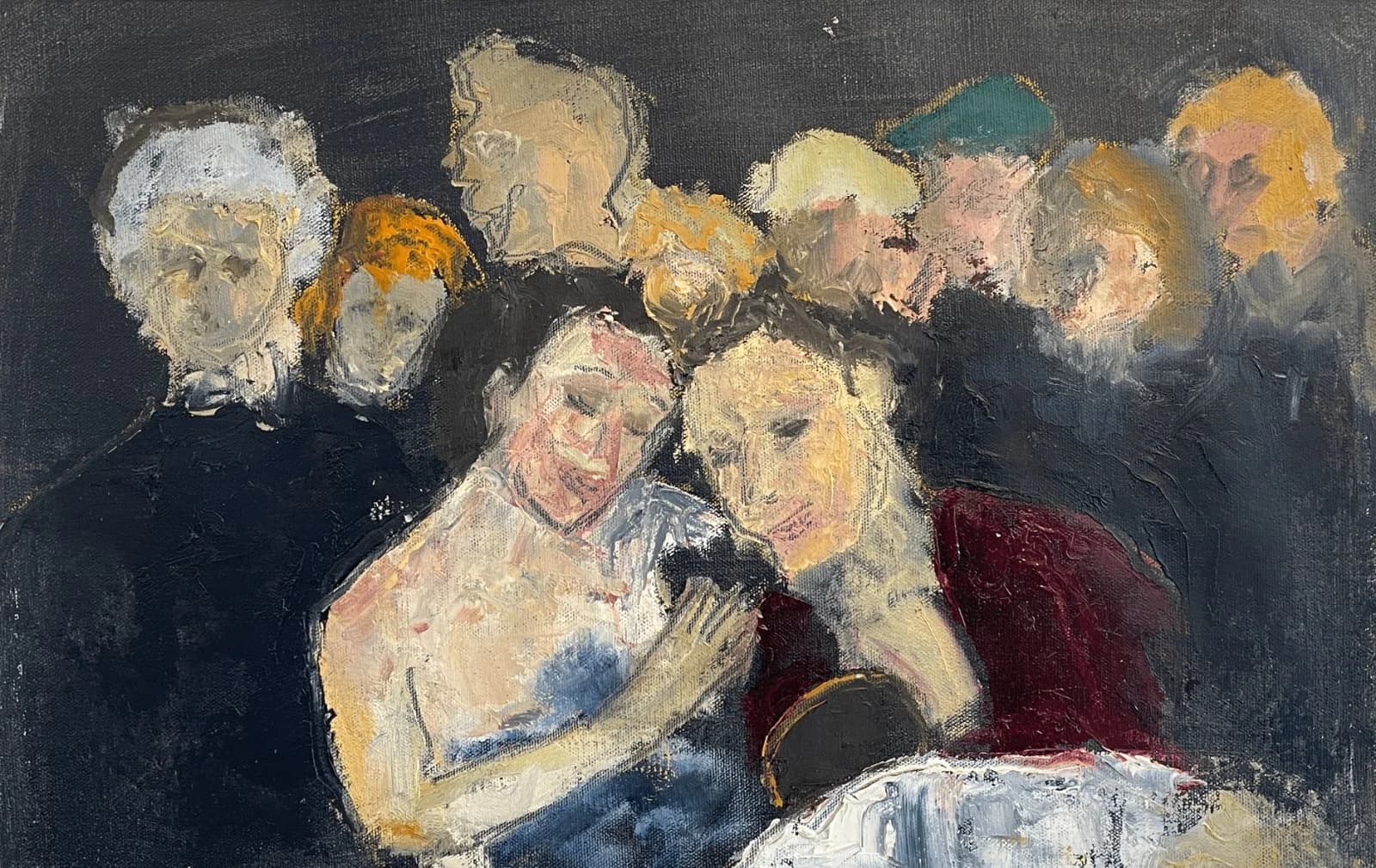 Gathered Figures in Shadow
