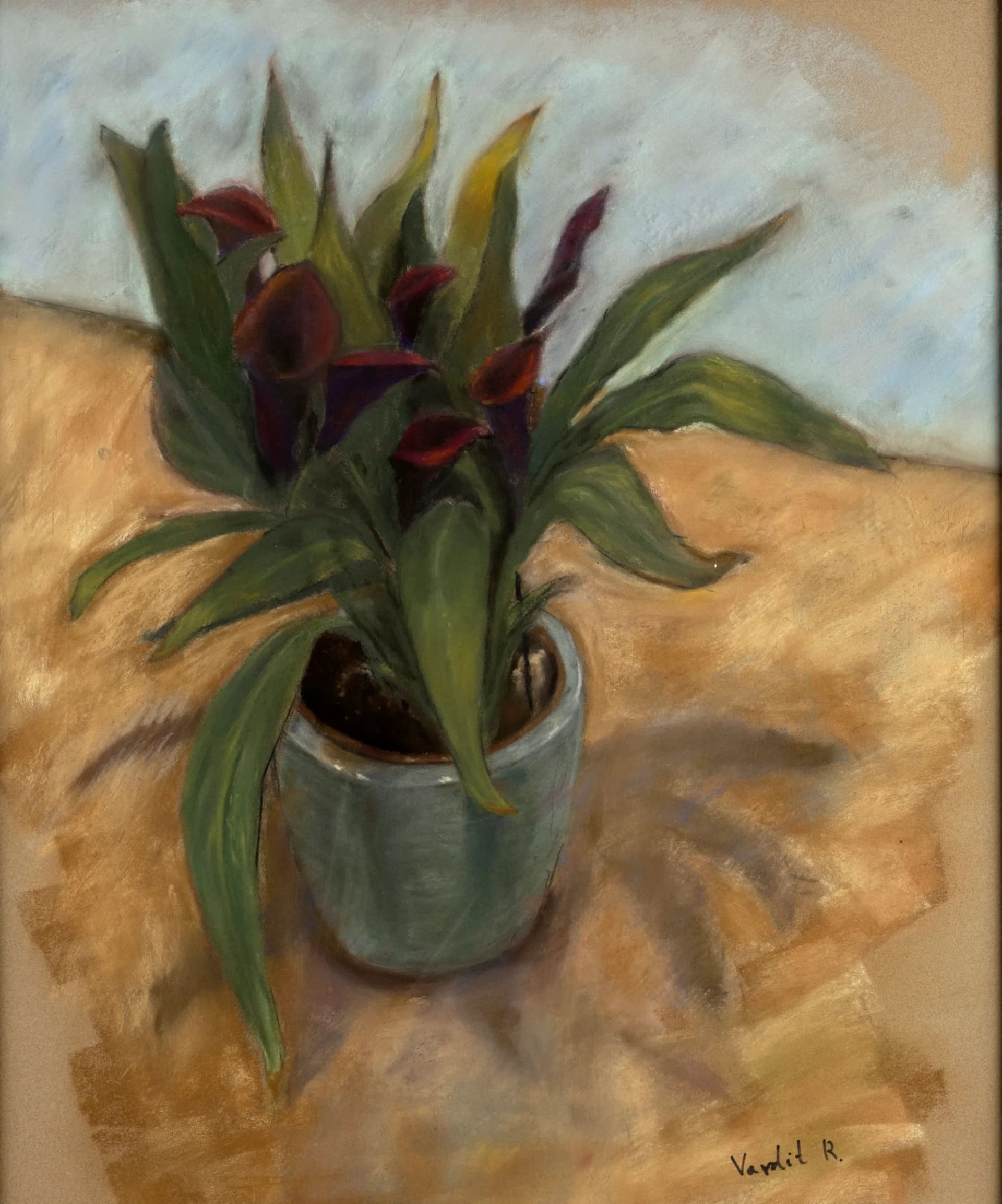 Calla Lilies in Green