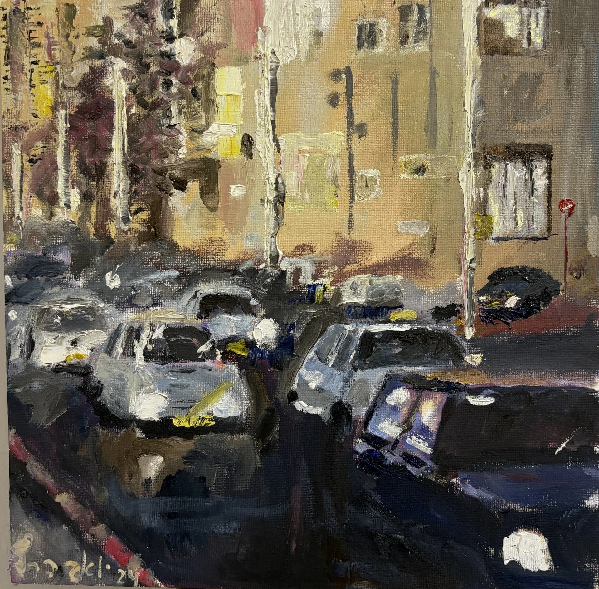 traffic Cars at Dusk