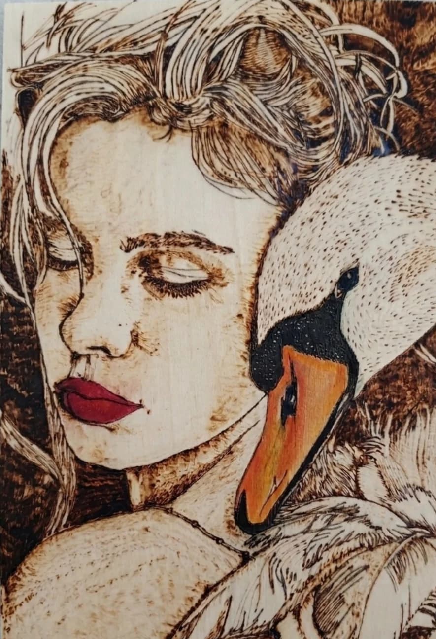 Woman with Swan