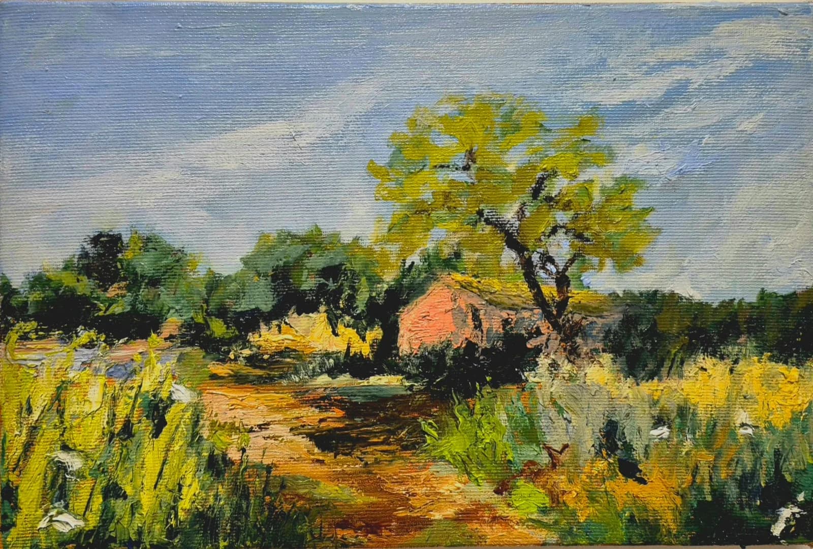 At the edge of the village