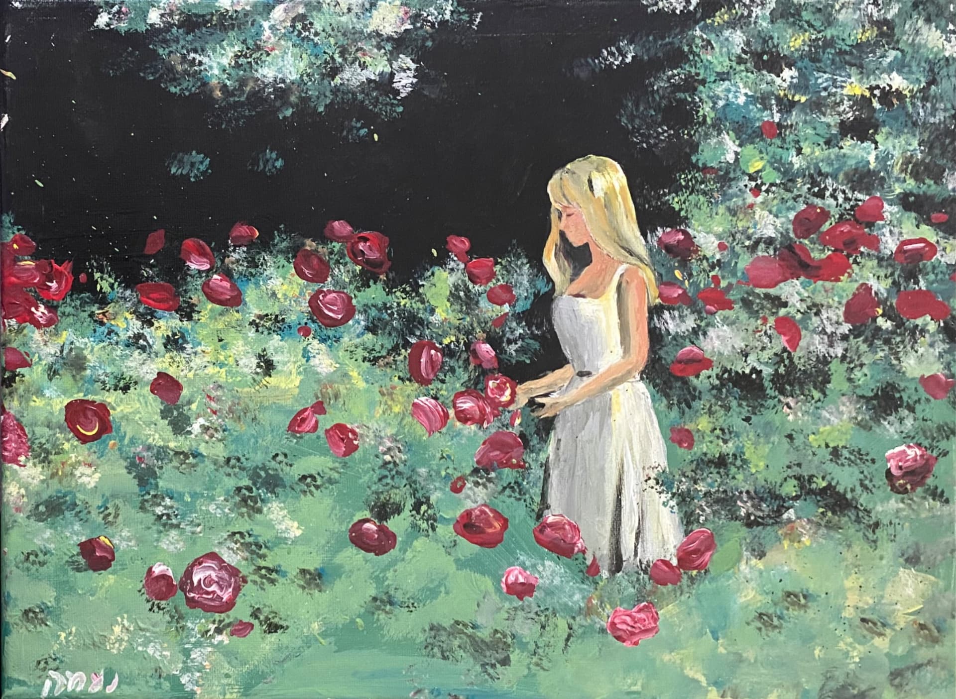 Among Crimson Blooms