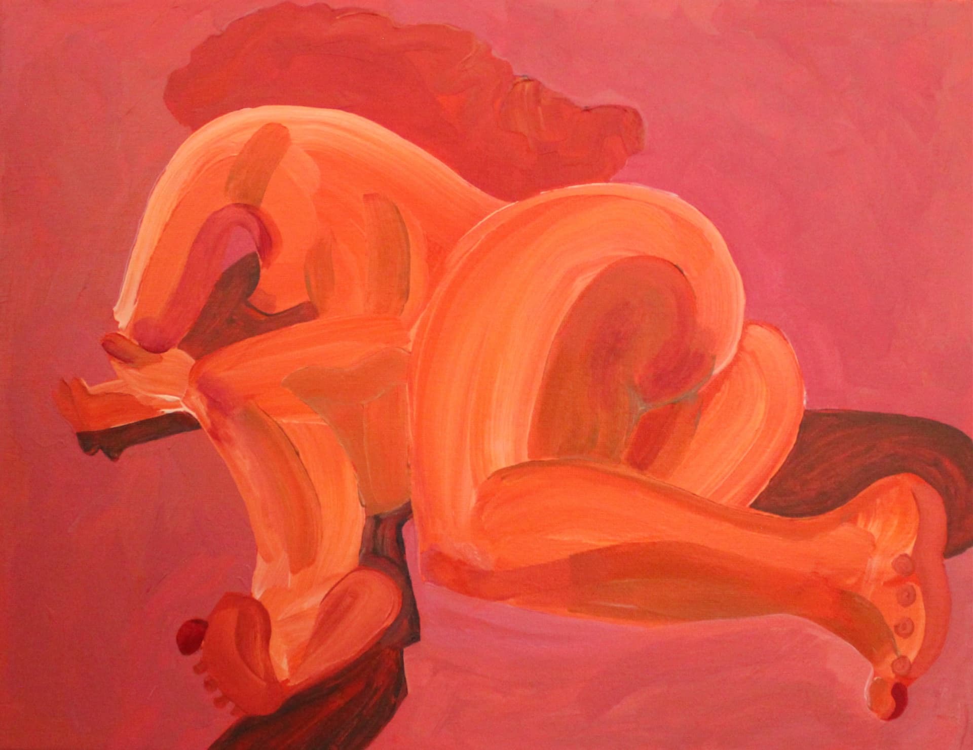 Orange figure painting 1