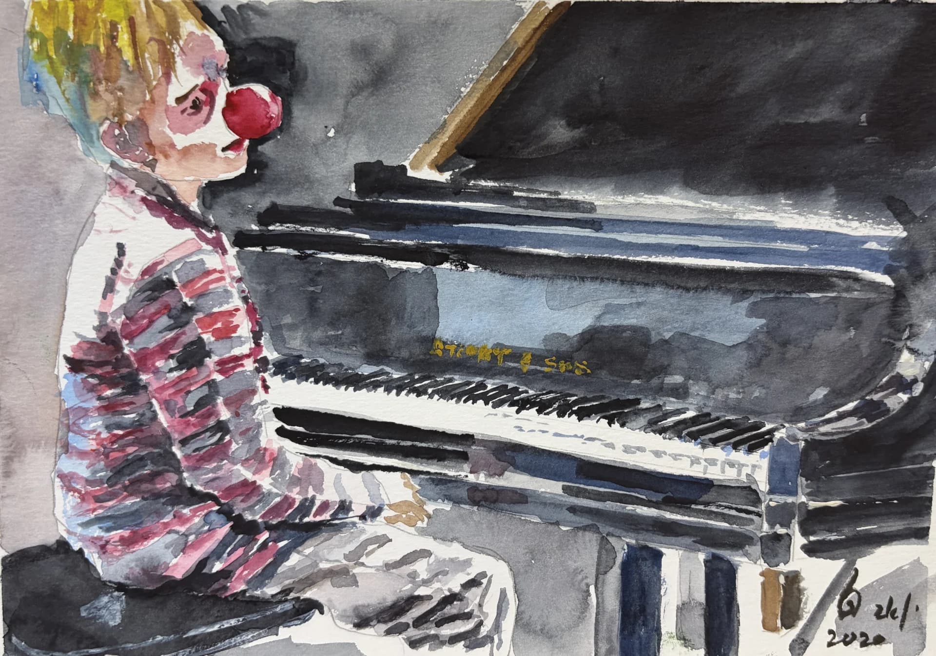 Clown at the Piano