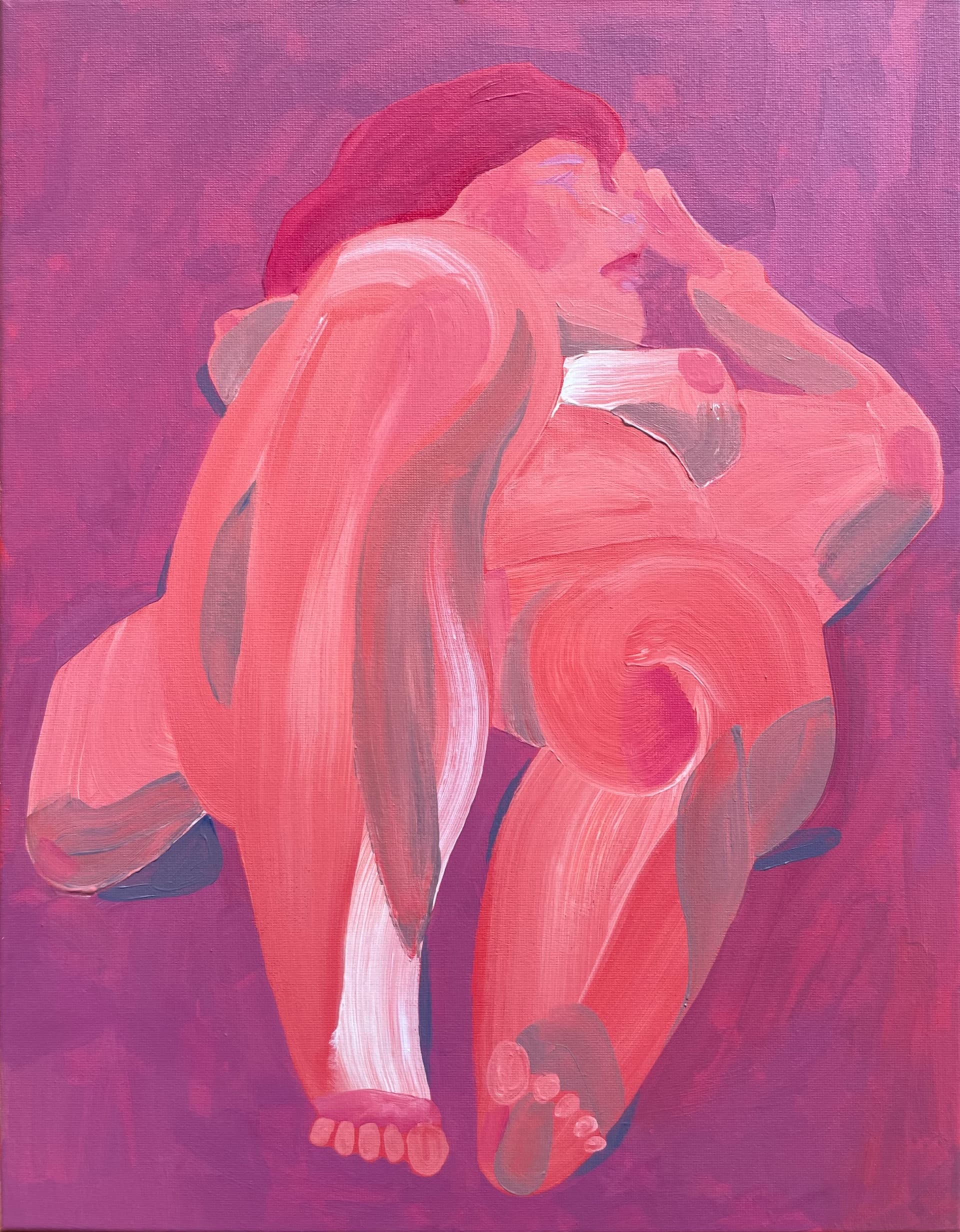 Coral figure painting