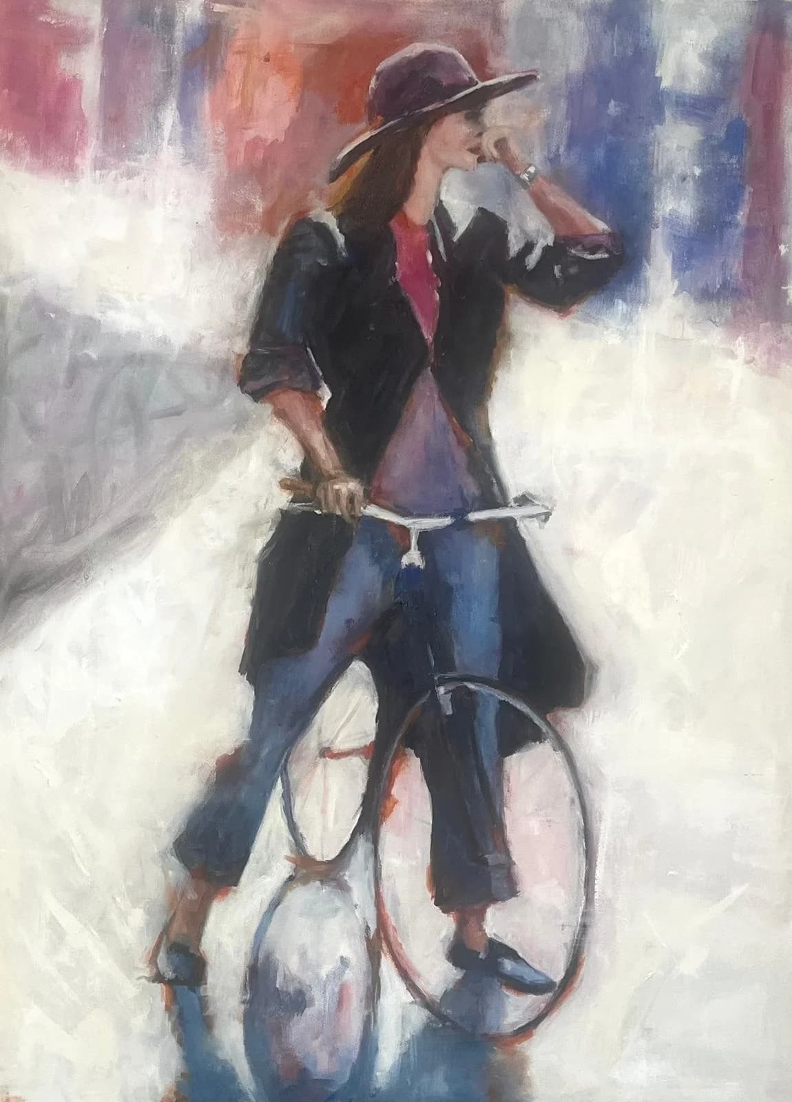Woman with Bicycle