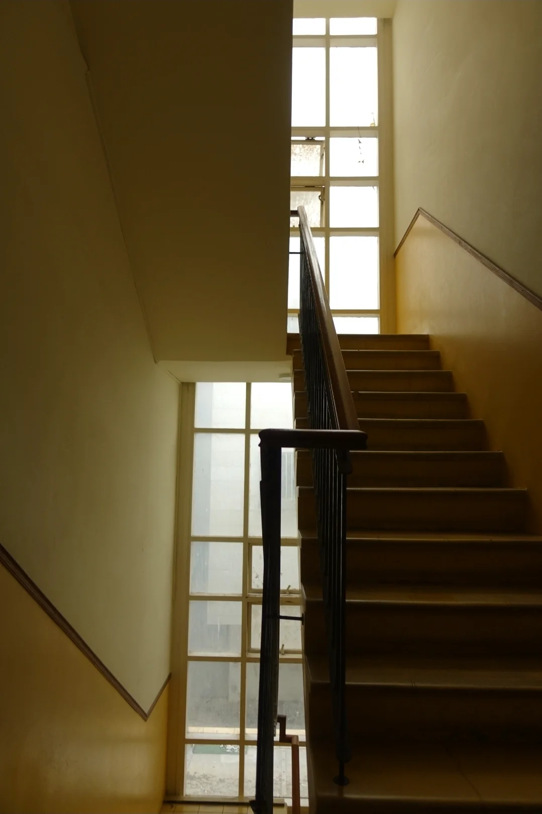 Stairwell in Warm Light