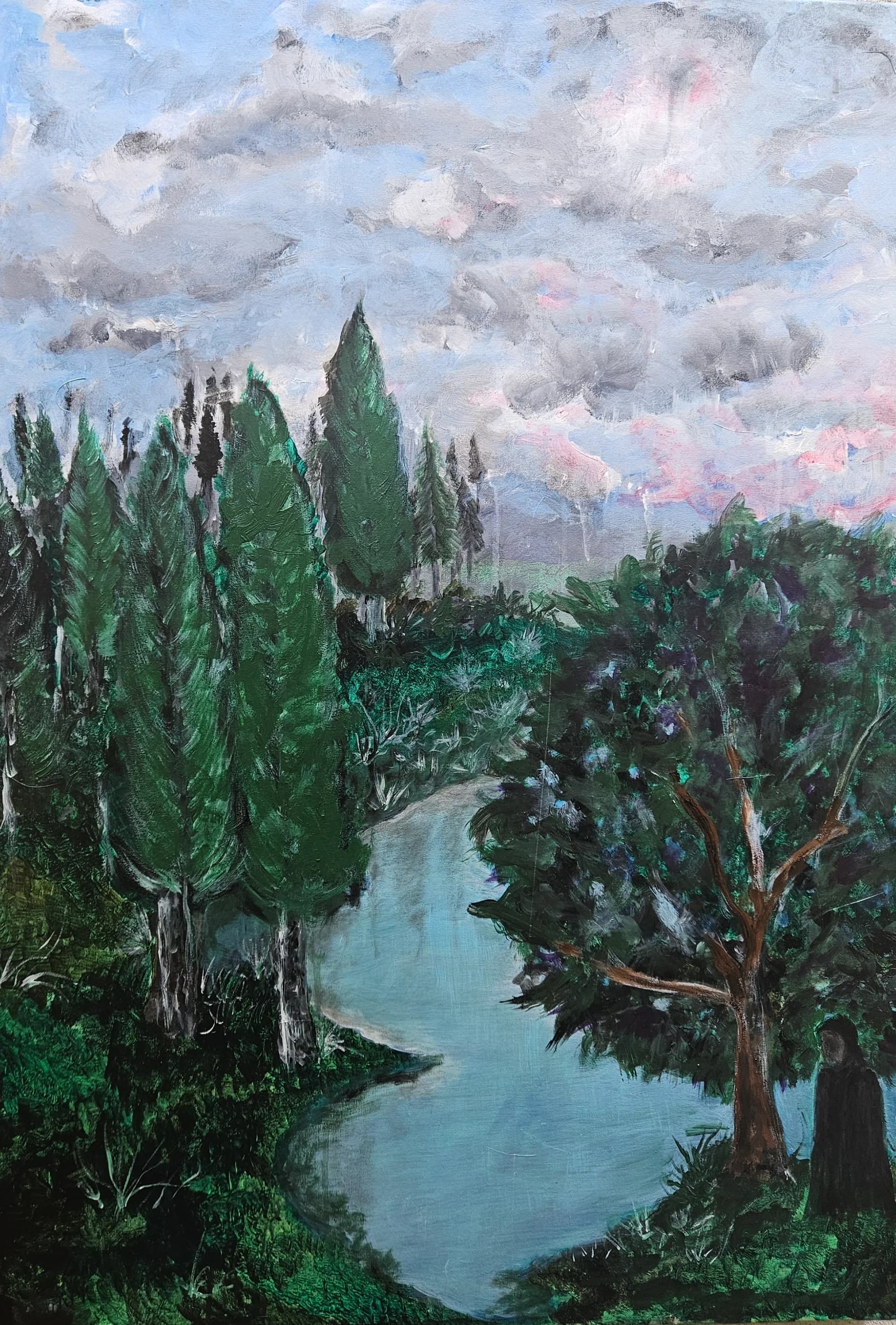 River Under Heavy Sky