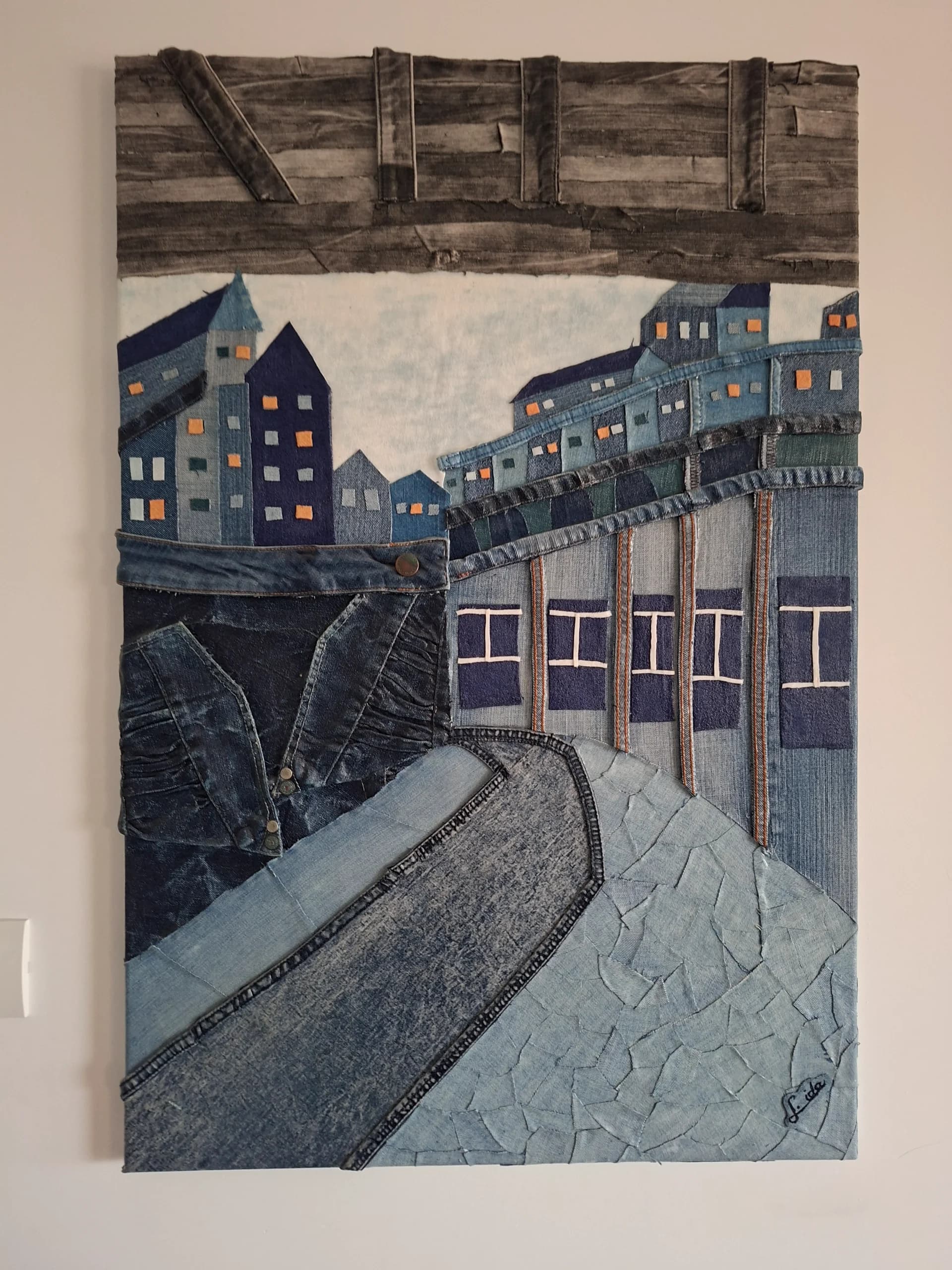 Next to the wall
