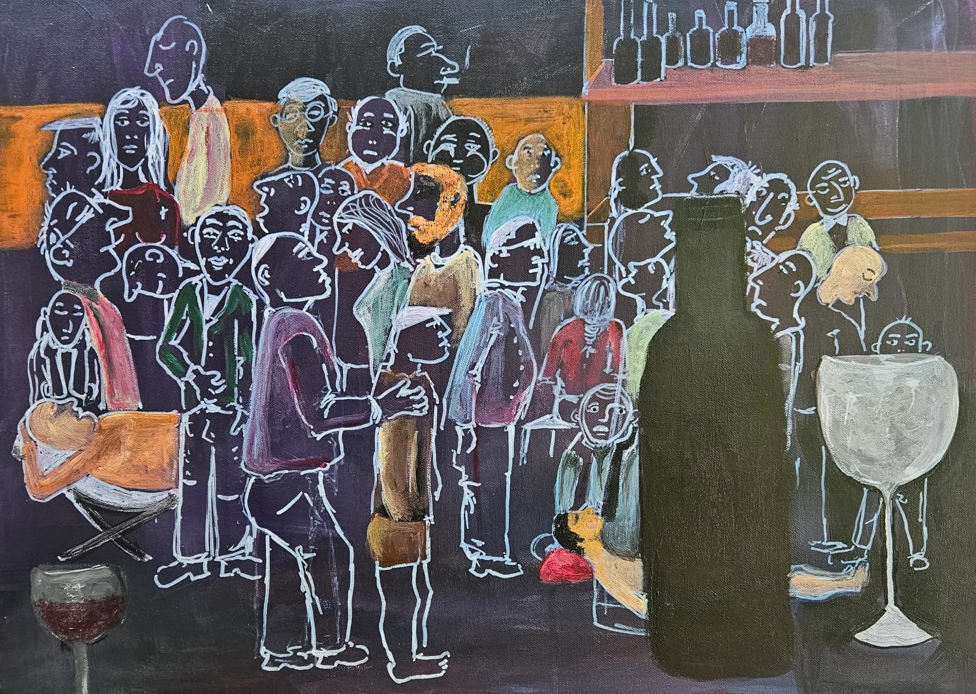 Crowd at the Bar