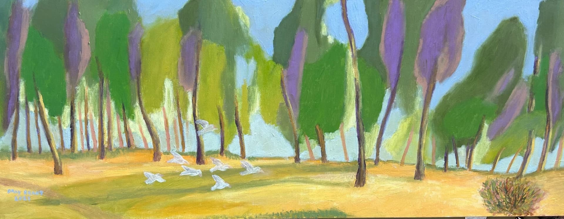 White Birds in the Grove