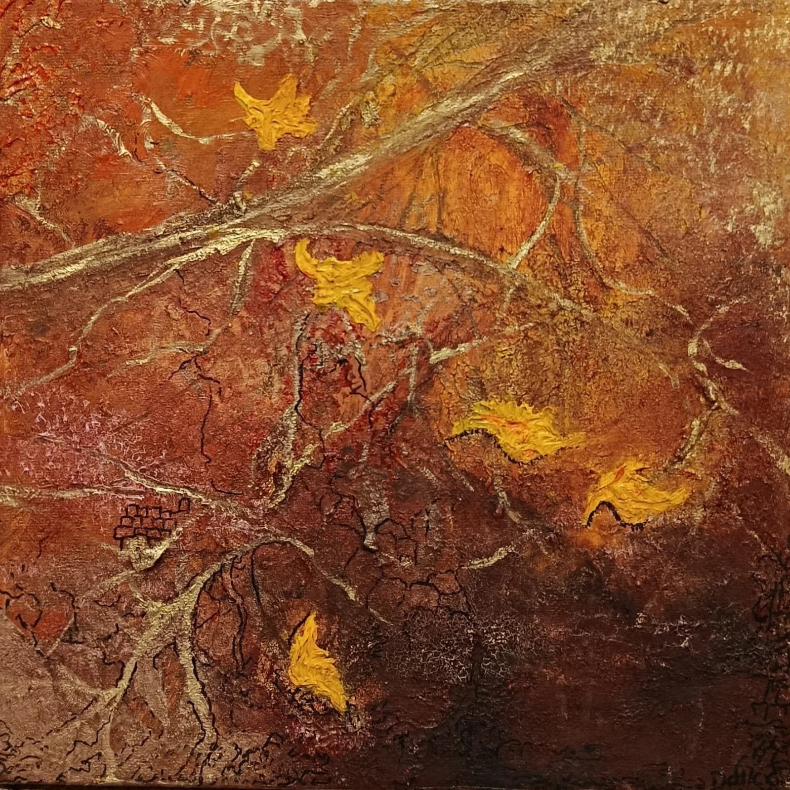 Autumn Branches in Ochre