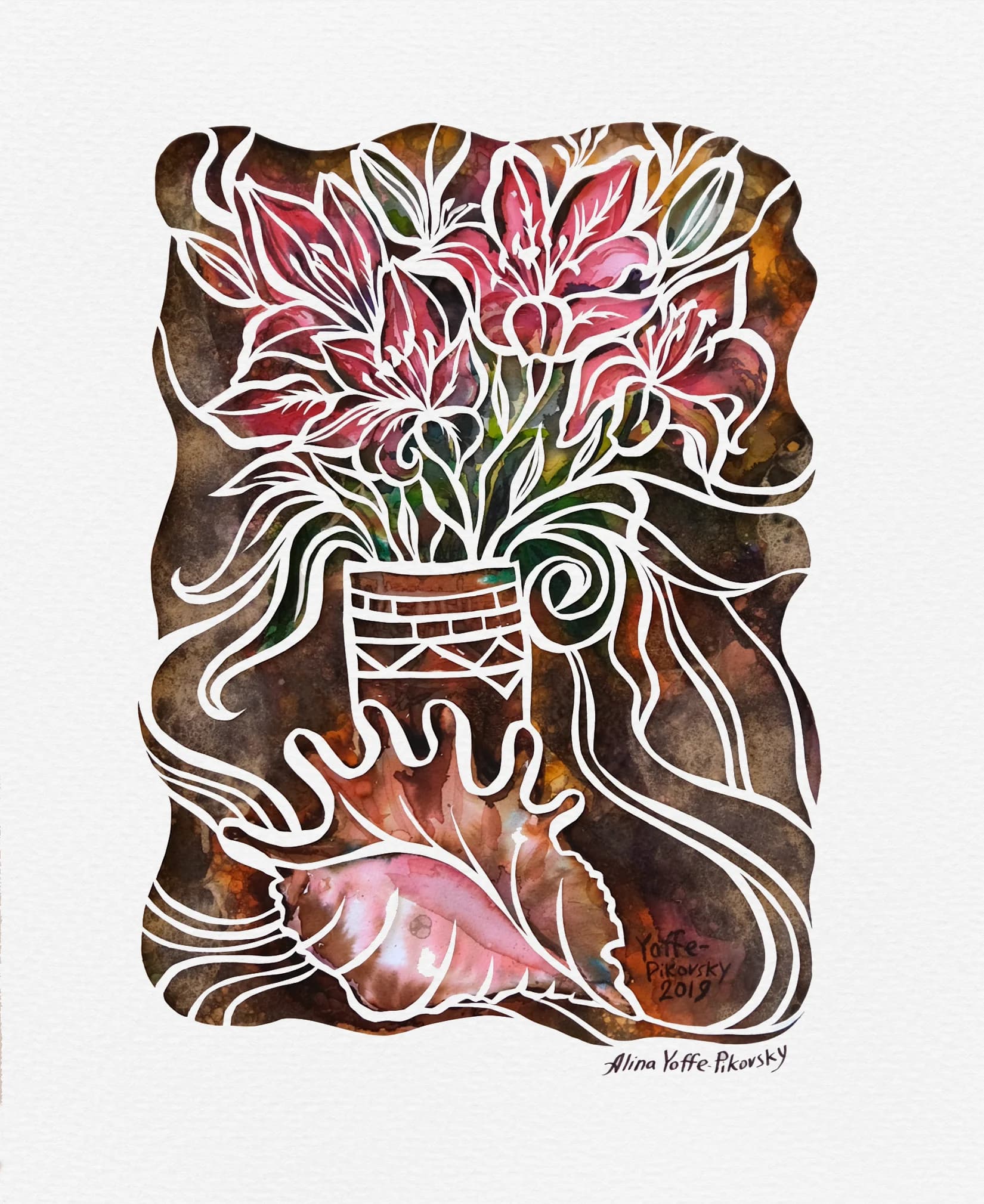 Cutout Lily Bouquet