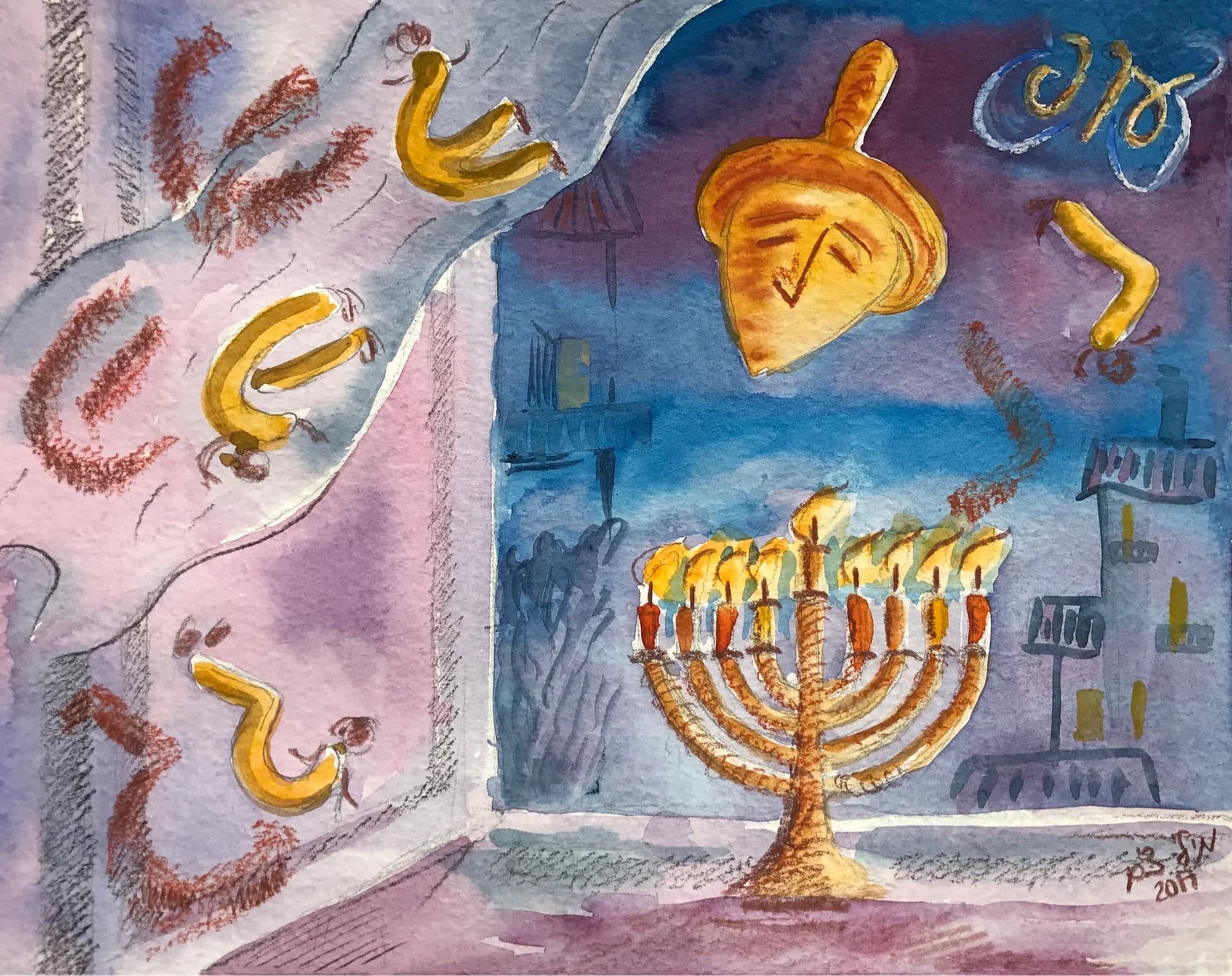 אותיות באור החג