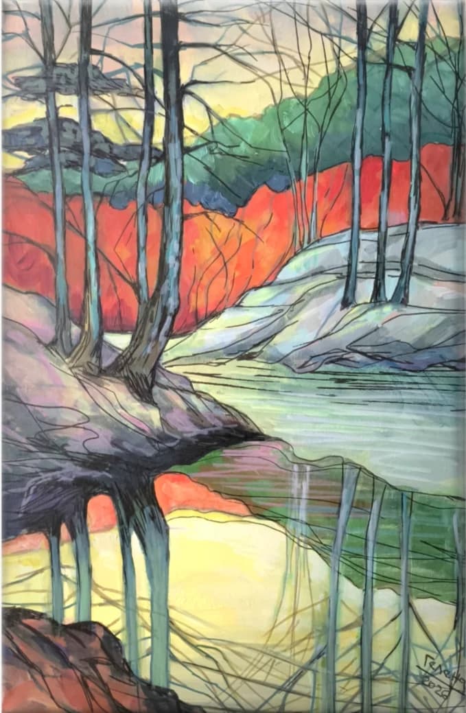 Forest in Broken Reflection