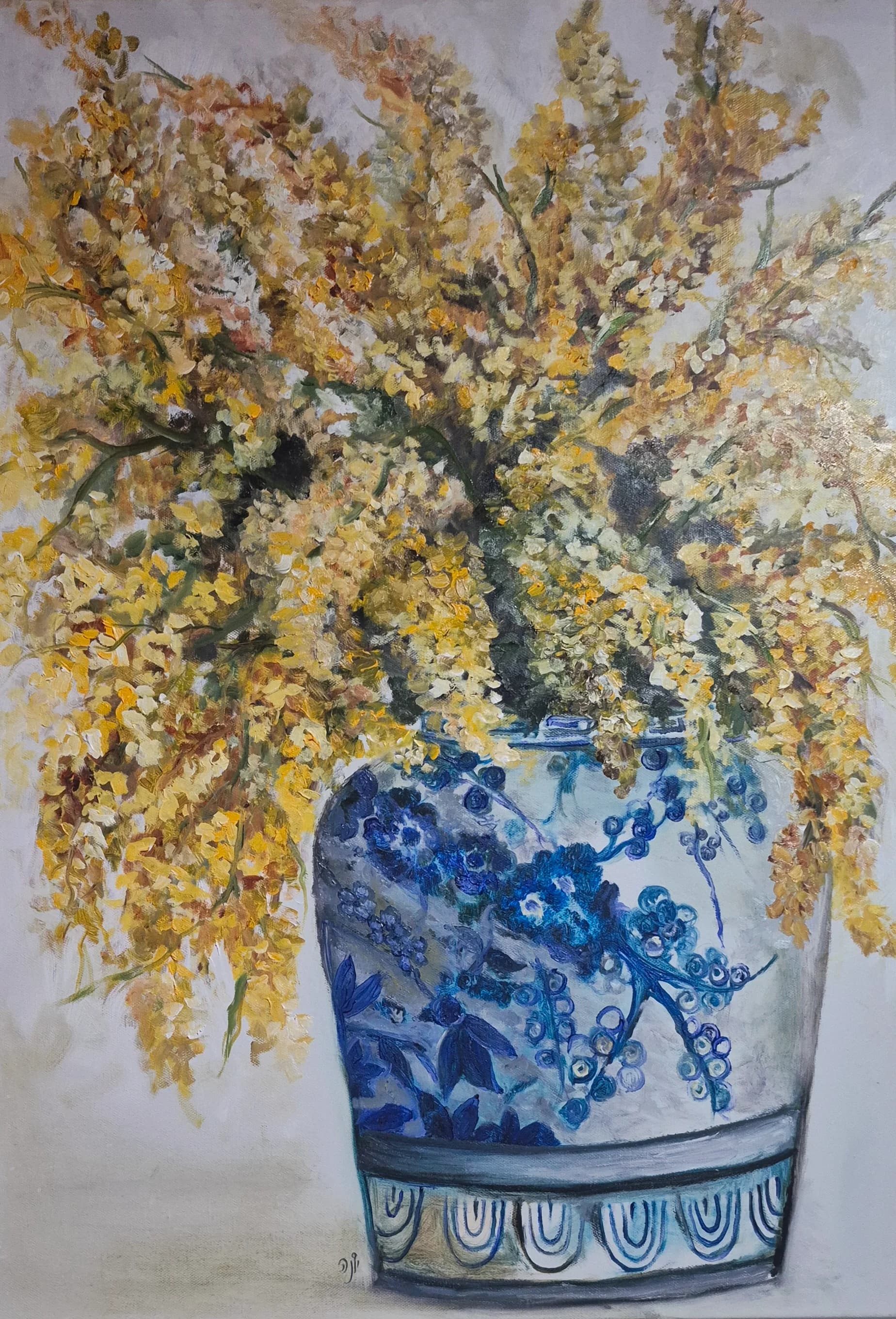 Golden Branches, Blue Vessel