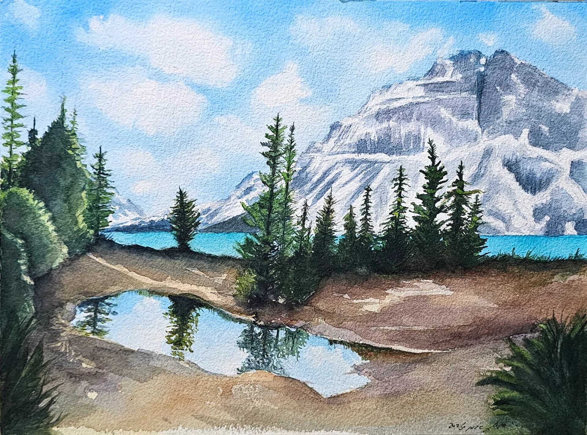 On the shores of Bow Lake