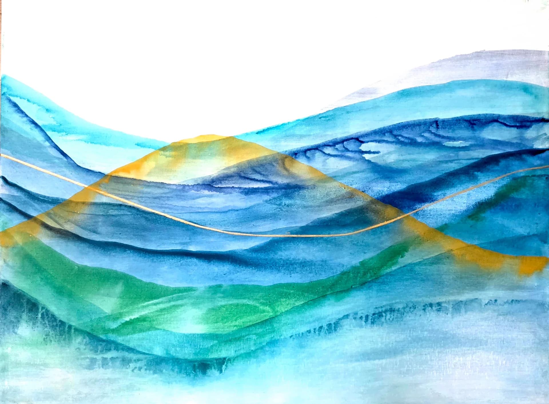 Gold Thread Through Blue Hills