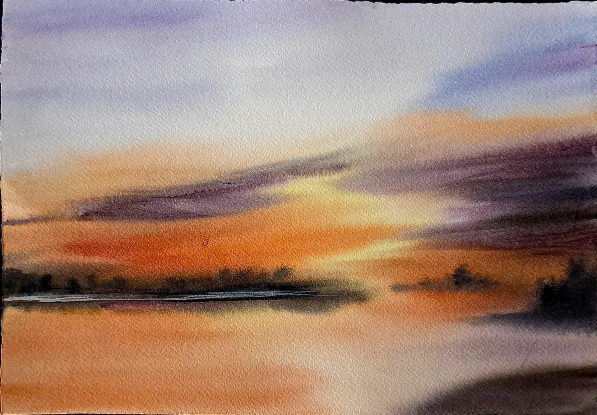 Ember Light Across Water