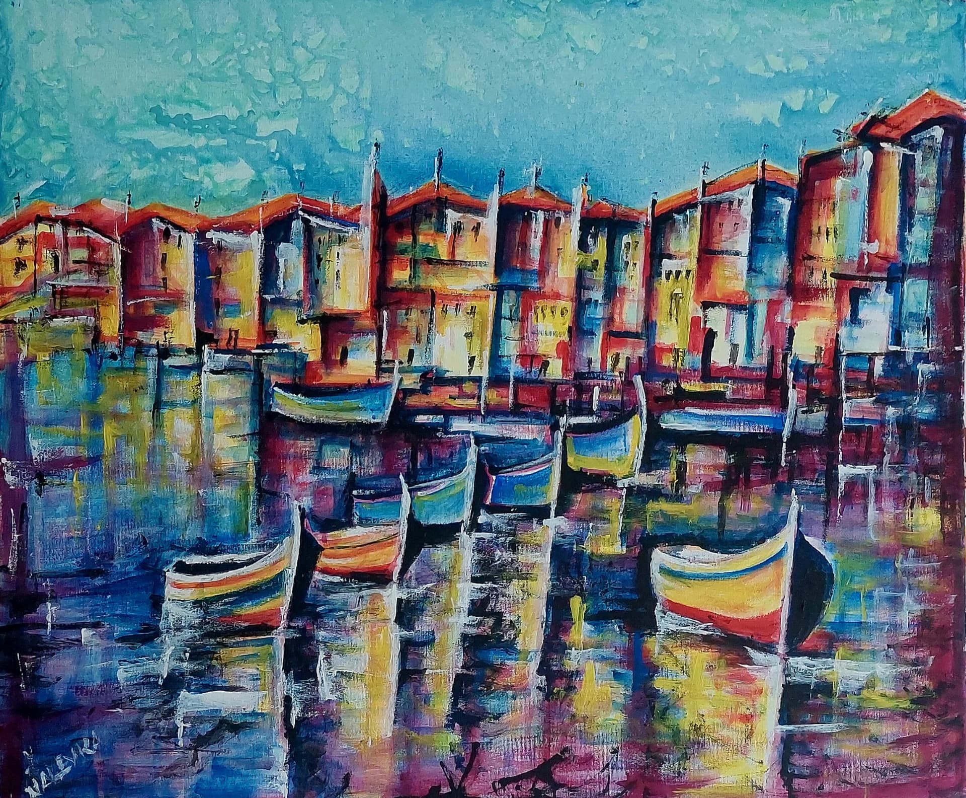 Harbor in Full Color