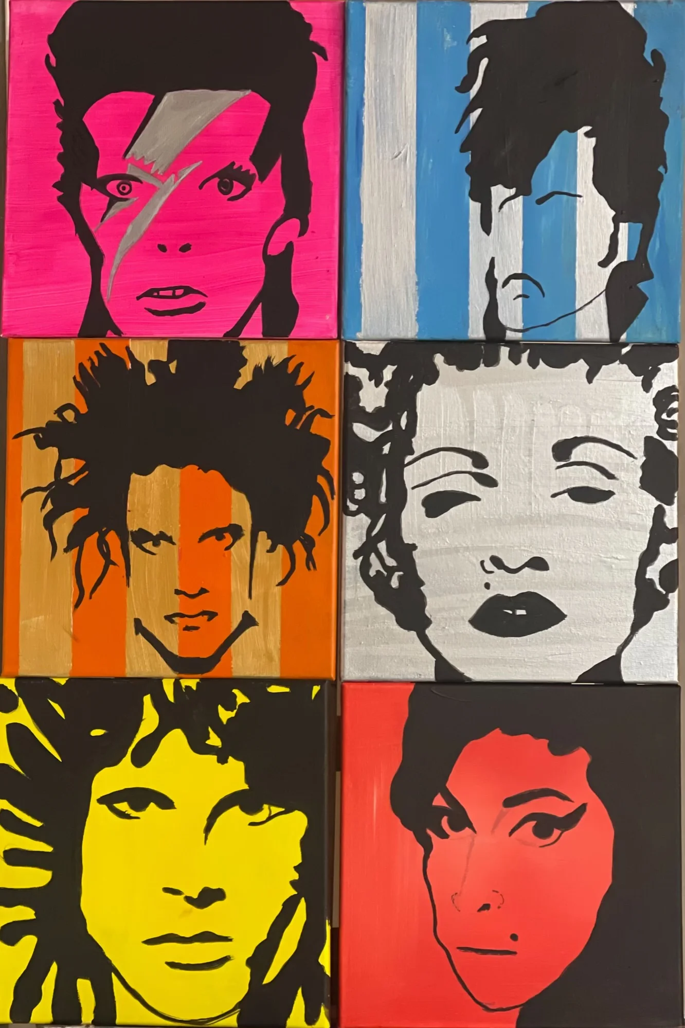 Faces in Electric Color