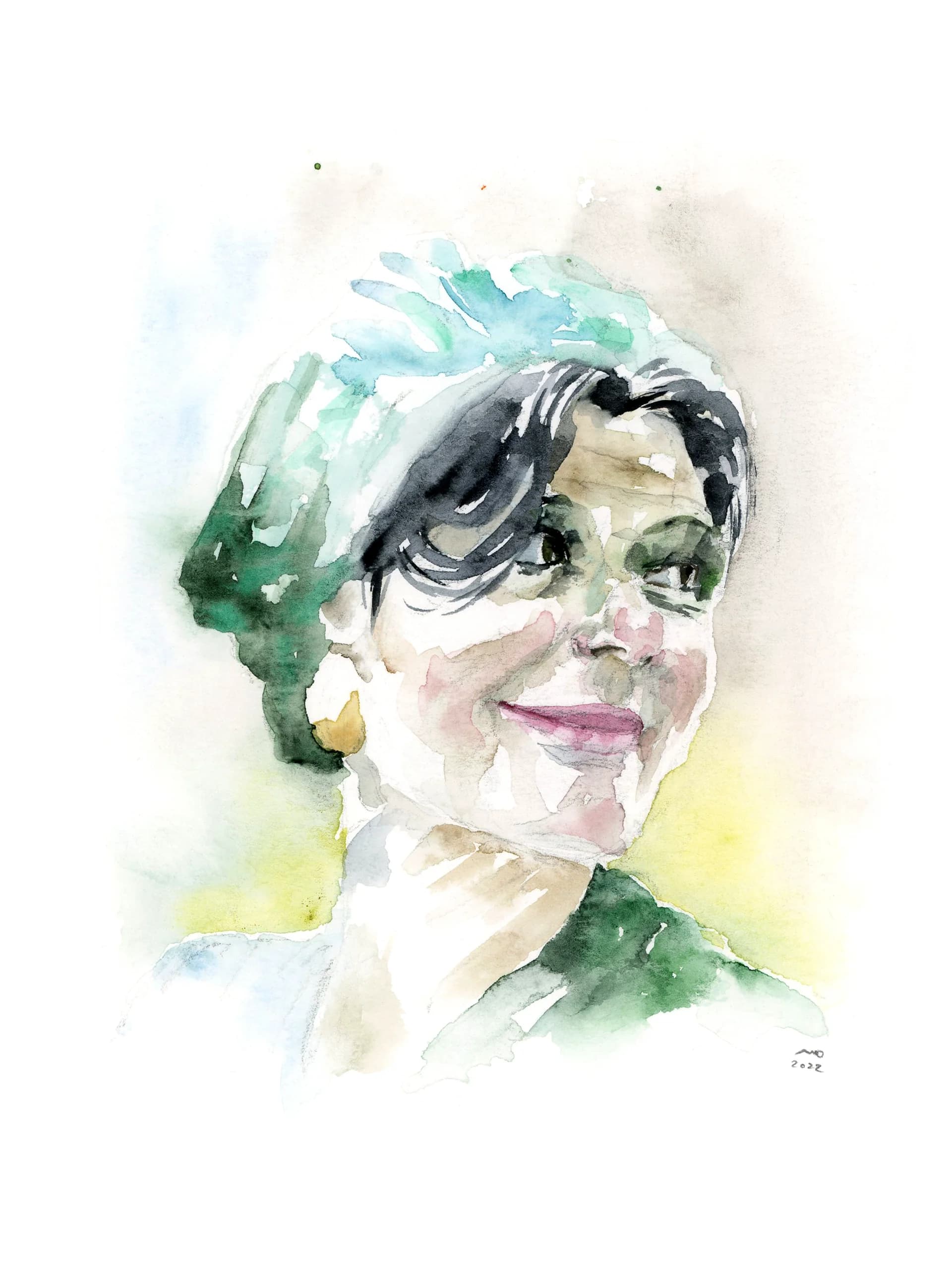 A woman's portrait