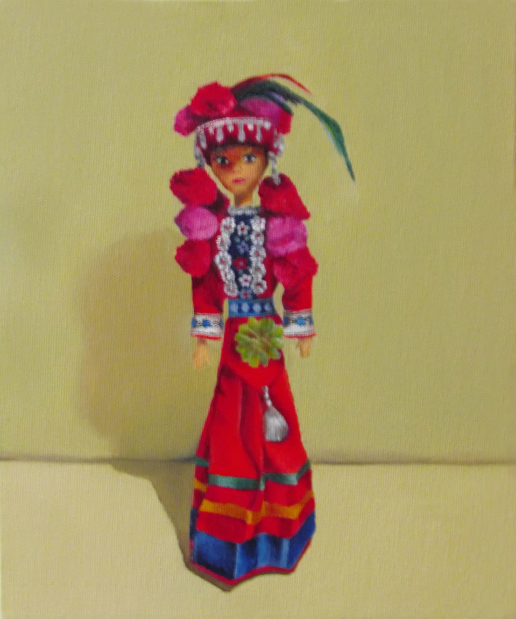 Figure in Ceremonial Red