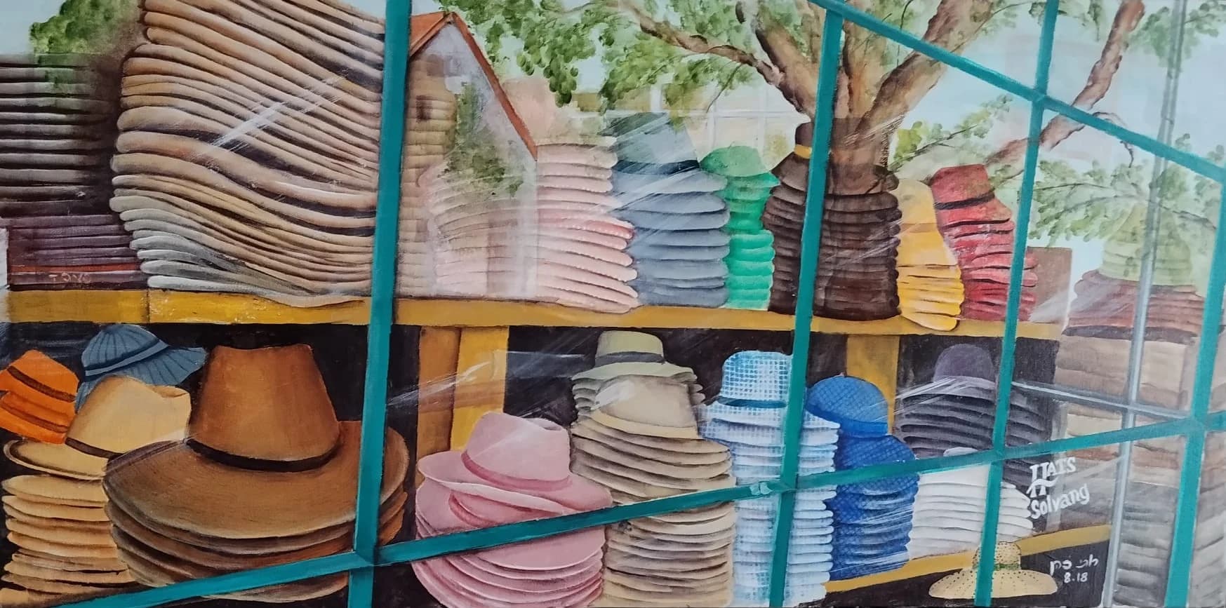Reflection in a Hat Shop